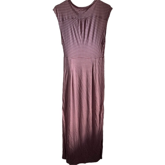 Urban Outfitters UO Zina Gingham Wrap Midi Dress Medium Women’s Purple - Picture 3 of 8